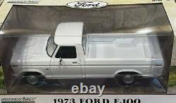 1/18, Greenlight 1973 Ford F-100 White Pickup Truck