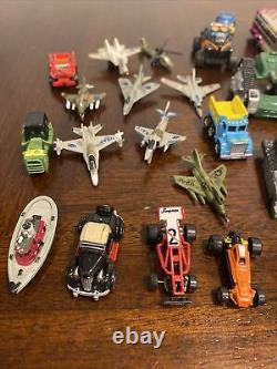 100 + Lot of 1990's Micro Machines Trucks and Cars tanks military police planes