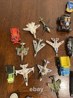 100 + Lot of 1990's Micro Machines Trucks and Cars tanks military police planes