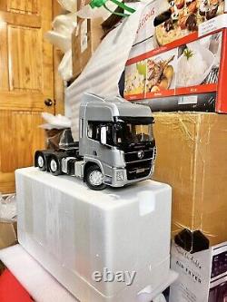 124 Scale Shacman MAN X5000 Silver Truck Tractor Diecast Model Car