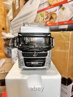 124 Scale Shacman MAN X5000 Silver Truck Tractor Diecast Model Car