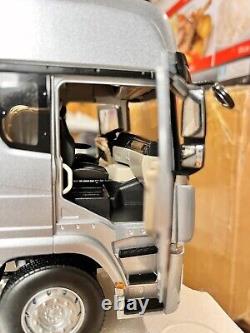 124 Scale Shacman MAN X5000 Silver Truck Tractor Diecast Model Car