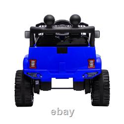 12V Blue Kids Ride on Toys Car Children Electric Car Truck with Remote Control MP3