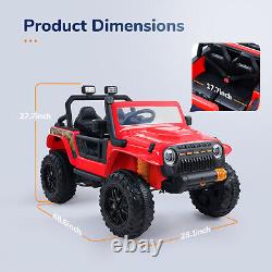 12V Electric Kids Ride on Car Truck Toy 3Speeds MP3 LED Remote Control Bluetooth