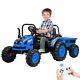12v Kids Electric Ride On Utv Truck Toys Car Withdump Bed Music Remote Control B