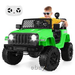 12V Kids LED Powered Ride on Car Truck Toy MP3 Bluetooth withParent Remote Control