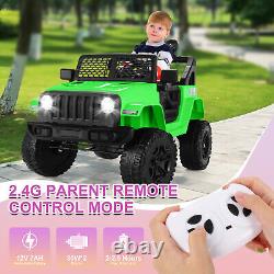 12V Kids LED Powered Ride on Car Truck Toy MP3 Bluetooth withParent Remote Control