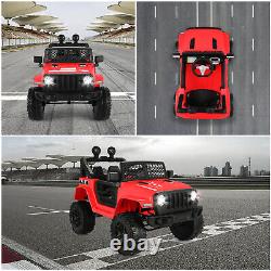 12V Kids LED Powered Ride on Car Truck Toy MP3 Bluetooth withParent Remote Control
