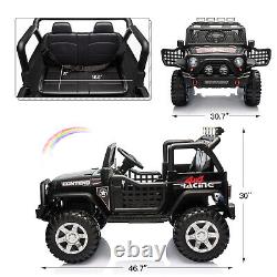 12V Kids Ride On 2 Seater Jeep Car Electric Vehicle Truck Toy with Remote Control