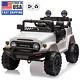 12v Kids Ride On Car 2 Seaters Electric Vehicle Toy Truck Jeep With Rc Mp3 White