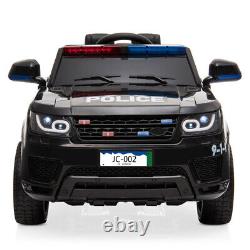 12V Kids Ride On Police Car Electric Truck Toy Xmas Gift RC+Flashing Light+Horn