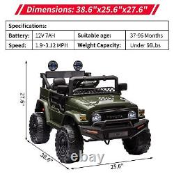 12V Licensed TOYOTA FJ Cruiser Electric Kids Ride on Car Truck Toys Remote Army