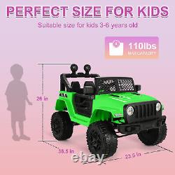 12V Powered Ride on Car Truck Toy for Kids with3 Speeds, Parent Remote Control U. S