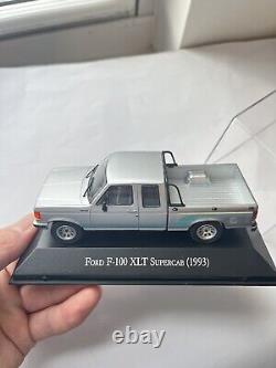 143 Argentina 1993 F-100 XLT Supercab Silver Truck Pickup Diecast Models Car