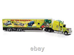 164 Auto World RAT FINK ROADSHOW Semi Truck Transporter Car Hauler NIB