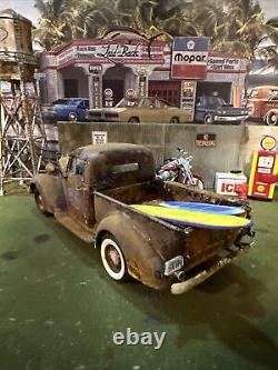 1937 Studebaker Pickup Truck Barn Find Cars- 118 DIECAST Ron Jon's Surf