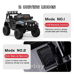 2 Seater Kids Ride On Truck Car 12V Electric Toys Cars with Remote Control Black