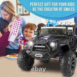 2-Seater Ride on Car with Remote Control 9Ah Battery Powered Electric Truck Toy