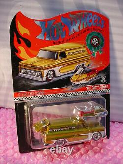 2016 HOLIDAY CAR'64 GMC PANEL & snowmobile? Gold? RedLine real riders? Hot Wheels