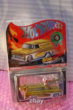 2016 HOLIDAY CAR'64 GMC PANEL & snowmobile? Gold? RedLine real riders? Hot Wheels