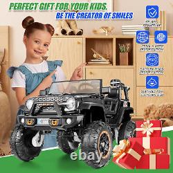 24V 2 Seater Kids Ride On Car Truck with 20'' Seat 4WD/2WD Electric Vehicle Toy