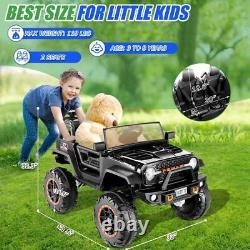 24V 2 Seater Kids Ride On Car Truck with 20'' Seat 4WD/2WD Electric Vehicle Toy