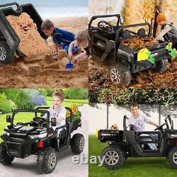 24V 2 Seater Ride On Car Truck Kids Ride on UTV with Electric Dump Bed & Shovel