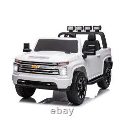 24V 2 Seater Truck Car Licensed Chevrolet Silverado Kids Electric Car Toys Gifts