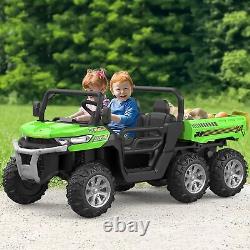 24V Electric Gift for Kids Ride on Car Truck Toys Tractor+2.4G RC+Music+6 Wheels