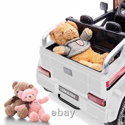 24V Kids Car 6WD Ride on Toy Power Wheels Truck withRemote Control Lockable Doors