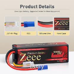 2x Zeee 11.4V 120C 9000mAh EC5 HV 3S LiPo Battery Hardcase for RC Car Truck Tank