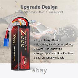 2x Zeee 11.4V 120C 9000mAh EC5 HV 3S LiPo Battery Hardcase for RC Car Truck Tank