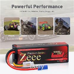 2x Zeee 11.4V 120C 9000mAh EC5 HV 3S LiPo Battery Hardcase for RC Car Truck Tank