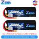 2x Zeee 6s Lipo Battery 8000mah 22.2v 120c Xt60 For Rc Car Truck Desert Racer