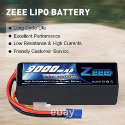 2x Zeee 6S Lipo Battery 9000mAh 22.2V 100C EC5 for RC Car Truck Tank Desert Jet