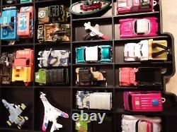 55 Vntg Micro Machines Lot Race Cars, Trucks, Boats, Airplanes, Limo in Case