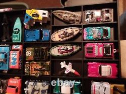 55 Vntg Micro Machines Lot Race Cars, Trucks, Boats, Airplanes, Limo in Case