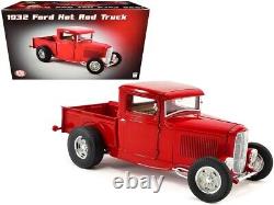 ACME 118 1932 Ford Hot Rod Pickup Truck Diecast Model Car Red A1804100