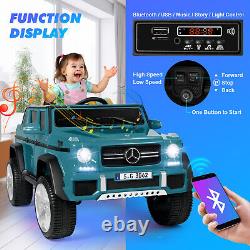 Blue 12V Battery Kids Ride On Car Electric Truck Toy Gift withMP3+USB+Light+Remote