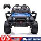 Blue 24v Kids Ride On Car 2 Seater Electric Rc Toy Truck With Remote Control Mp3