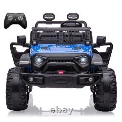 Blue 24V Kids Ride On Car 2 Seater Electric RC Toy Truck with Remote Control MP3