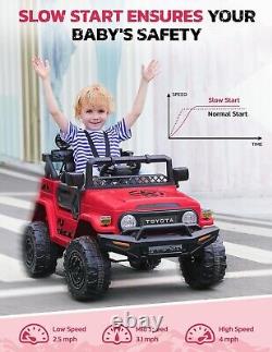 ELEMARA Ride on Truck, Toyota Kids Car, Kids Ride on Car with Remote Control