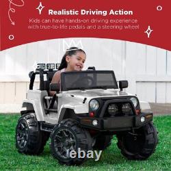 Electric 12V Battery Kids Ride On Car Toy Jeep USB Bluetooth Remote Control