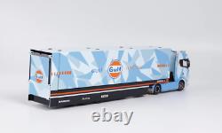 GB 164 Scania S730 Blue Enclosed Double Deck Truck Model Diecast Collect Car