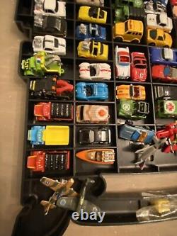 Galoob Micro Machines lot of 80 with Micro Minis case Amazing Case Kept Shape