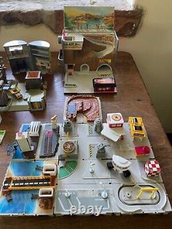 HUGE LOT! Vintage Micro Machine Play Sets, Cars, Trains, Trucks Etc