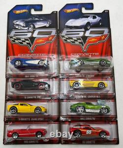 Hot Wheels 60th Anniversary Corvette Series Set Of 8/3 Sets (24) cars box lot