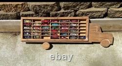 Hot Wheels & Matchbox Toy Car Truck Carrier Display Cabinet 35 X 13 W 35 Cars