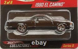 Hot Wheels Red Line Club Rlc Real Riders 1980 El Camino Black 1135/7500 Nip