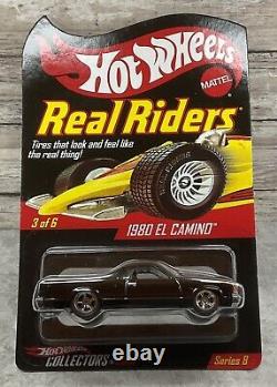 Hot Wheels Red Line Club Rlc Real Riders 1980 El Camino Black 1135/7500 Nip